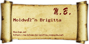 Moldván Brigitta névjegykártya