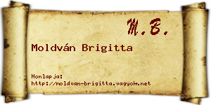 Moldván Brigitta névjegykártya
