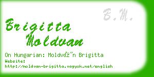 brigitta moldvan business card